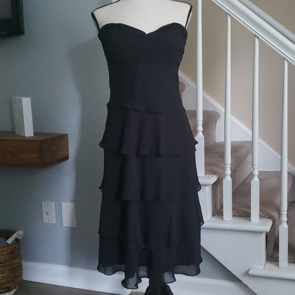 Signature by Sangria Dresses & Skirts - Black Strapless Cocktail Dress